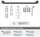 Amerock Revitalize Traditional Towel Bar, Matte Black, 24" Center-to-Center