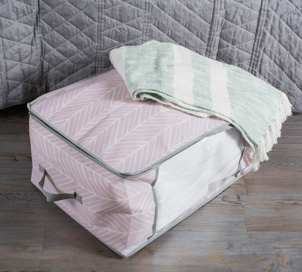 Chevron Soft Storage 24"x18"x12", Set Of 2