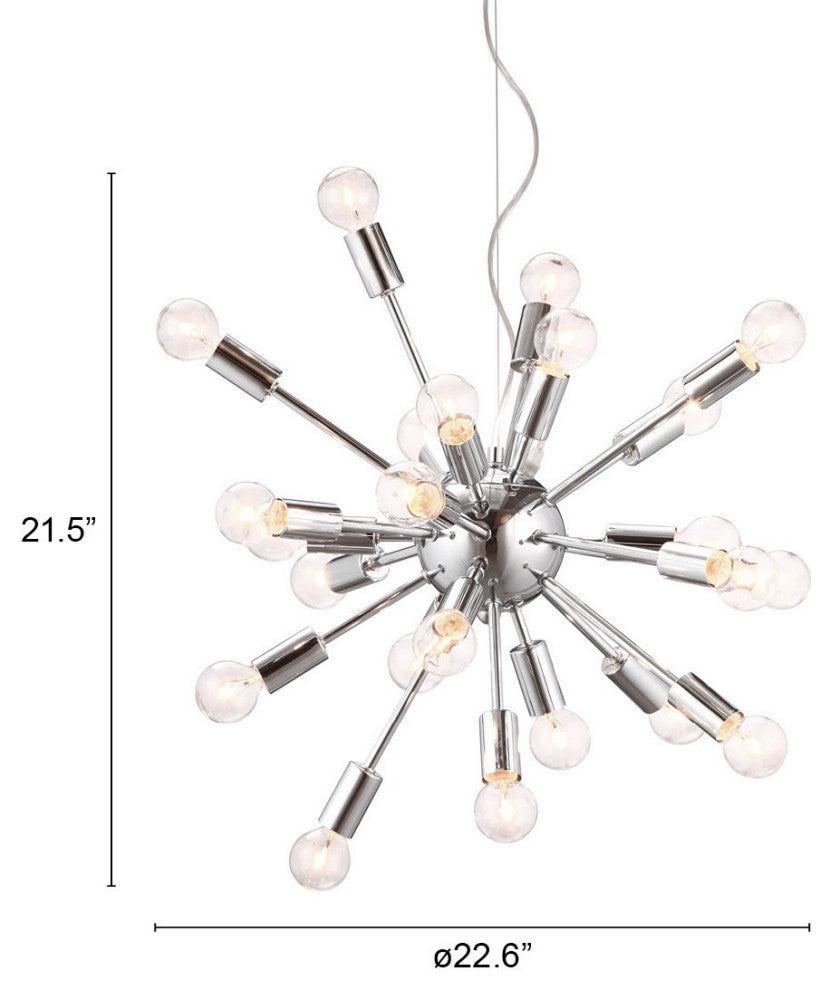 Pulsar Ceiling Lamp Chrome