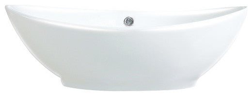 Fine Fixtures Vitreous China Vessel Sink w Overflow- Oval Shape MV2214W