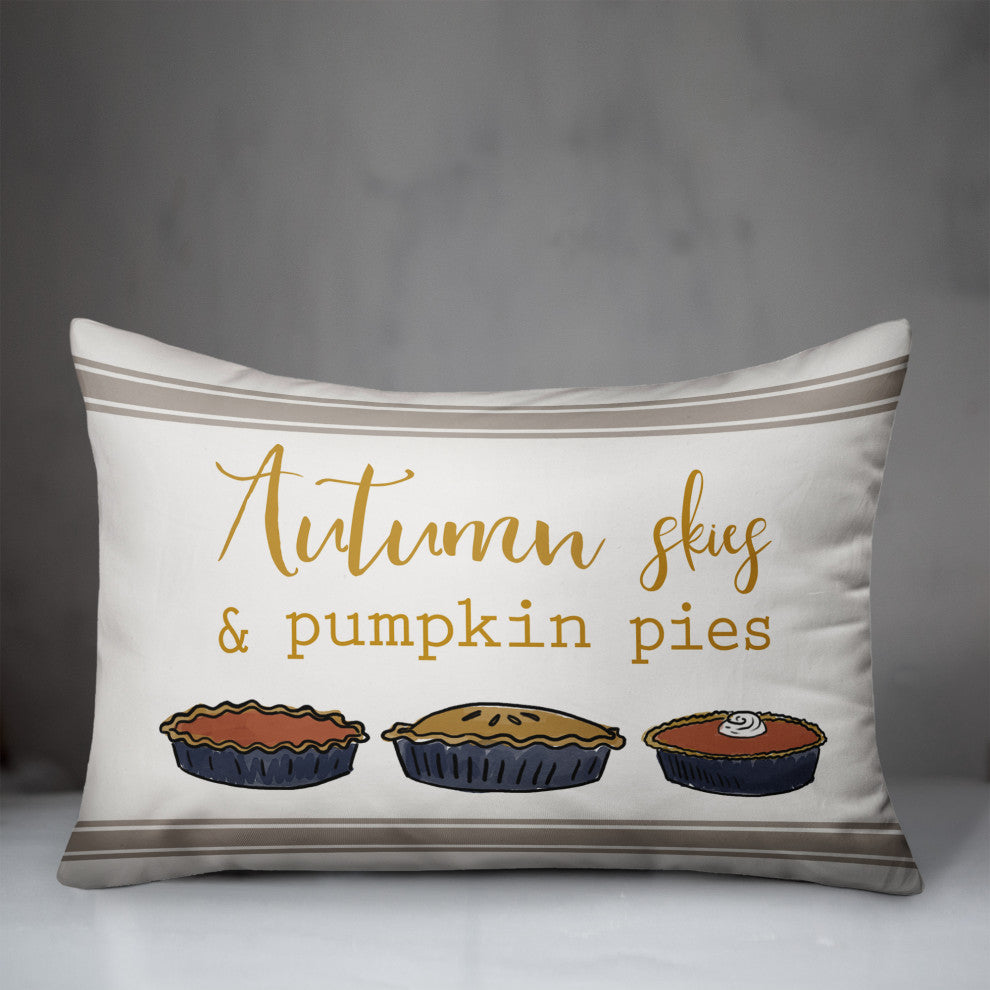 Autumn Skies and Pies 14x20 Spun Poly Pillow