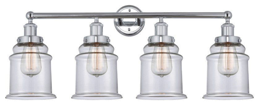 Innovations 616-4W-PC-G182 Canton 4 Light Bath Vanity Light, Polished Chrome