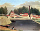 Henri Rousseau Village near a Factory, 21"x28" Gallery Wrapped Canvas Print