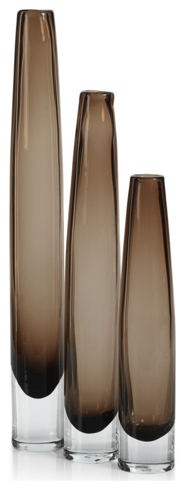 Torcy Slim Taupe Vase, Small