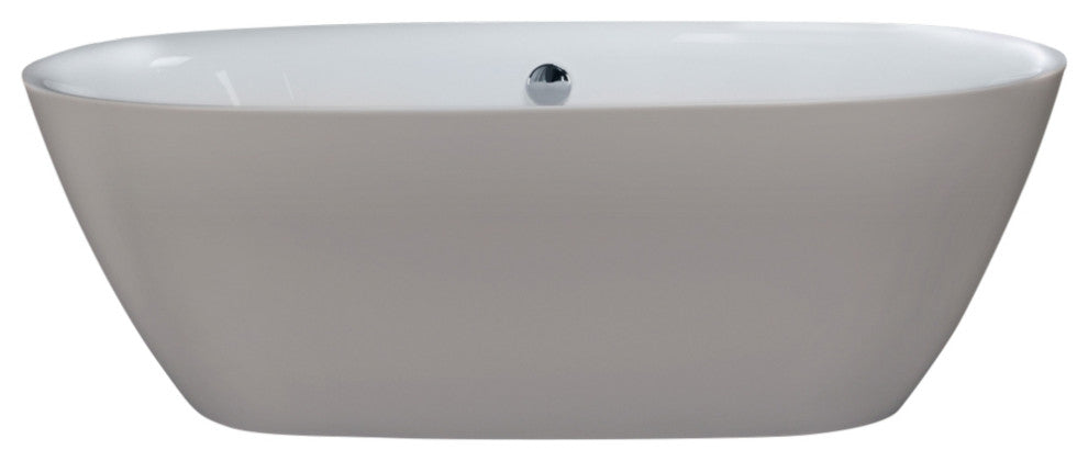 Grace 67"x32" Side Drain Free Standing Soaker Tub Only