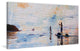 "Dusk Paddling" Painting Print on Wrapped Canvas, 36"x18"