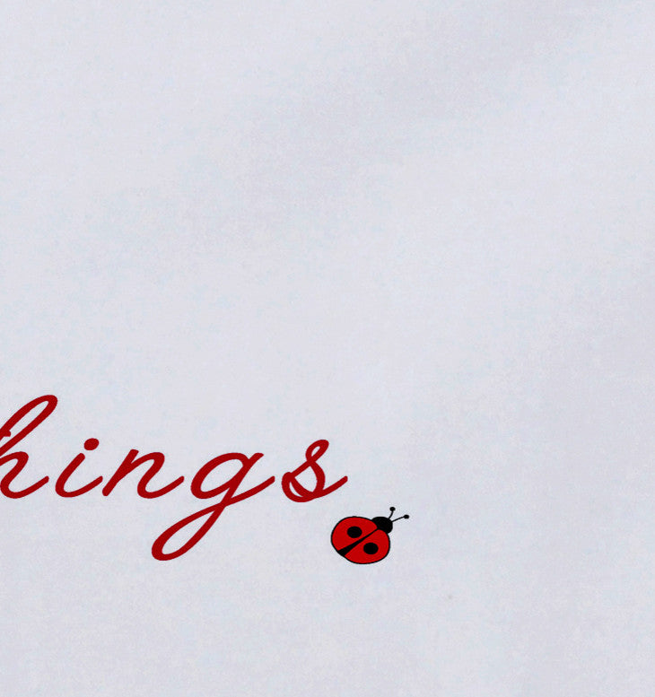 18"x14" Little Things, Word Print Placemat, Red, Set of 4