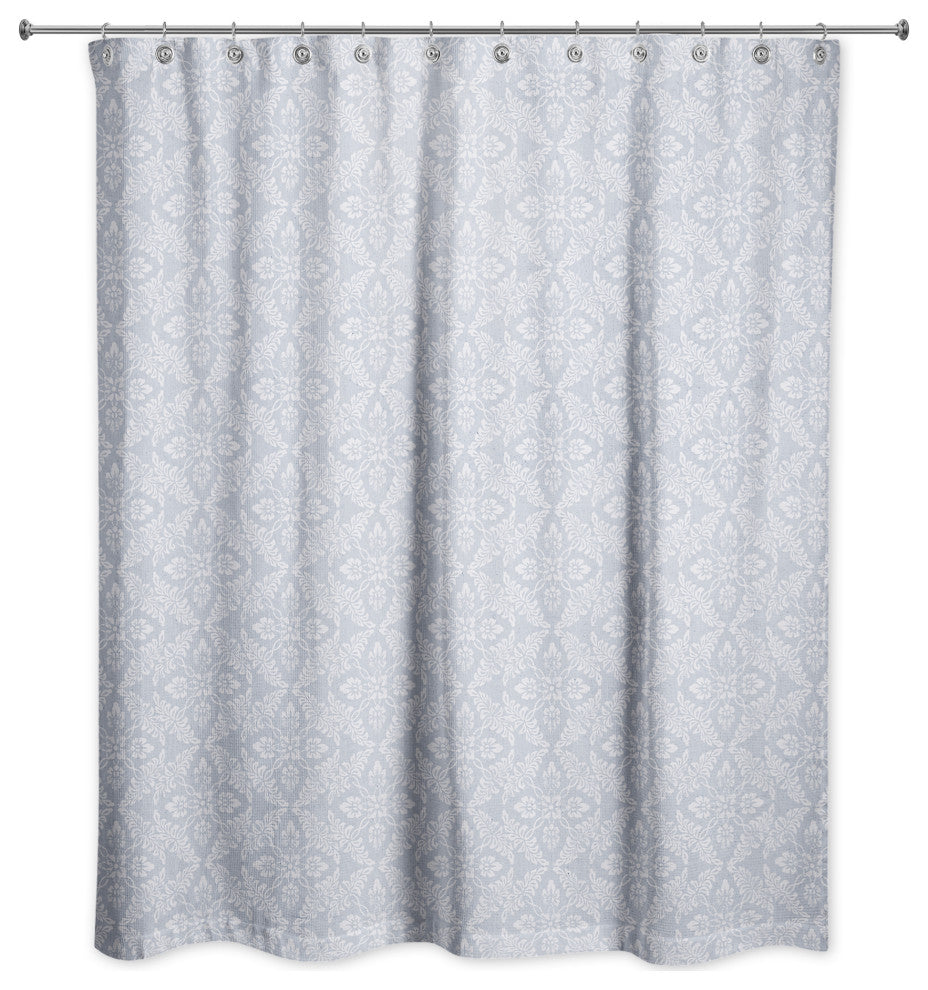 Medallion Blues 71x74 Shower Curtain
