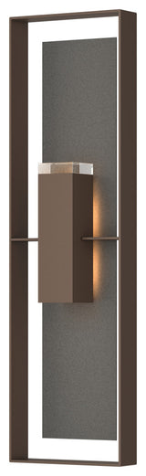 Shadow Box Extra Tall Sconce, Coastal Bronze/Coastal Natural Iron