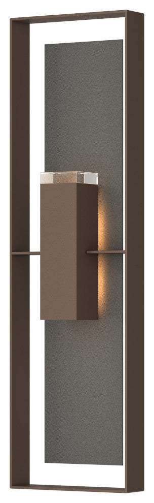 Shadow Box Extra Tall Sconce, Coastal Bronze/Coastal Natural Iron