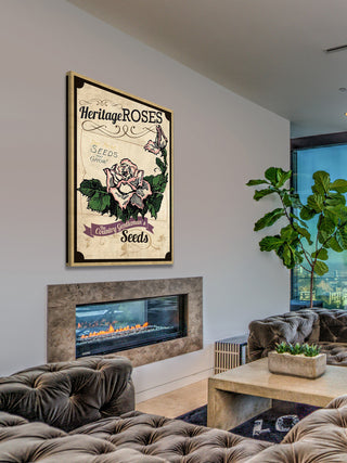 "Flower Packet Roses" Painting Print on Canvas