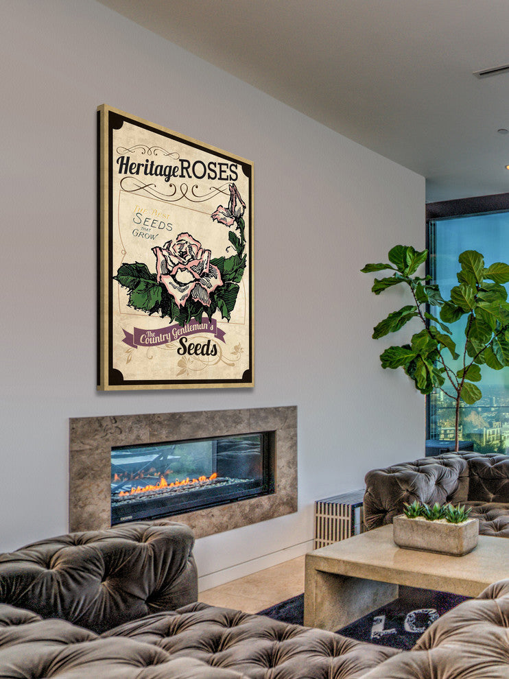 "Flower Packet Roses" Painting Print on Canvas