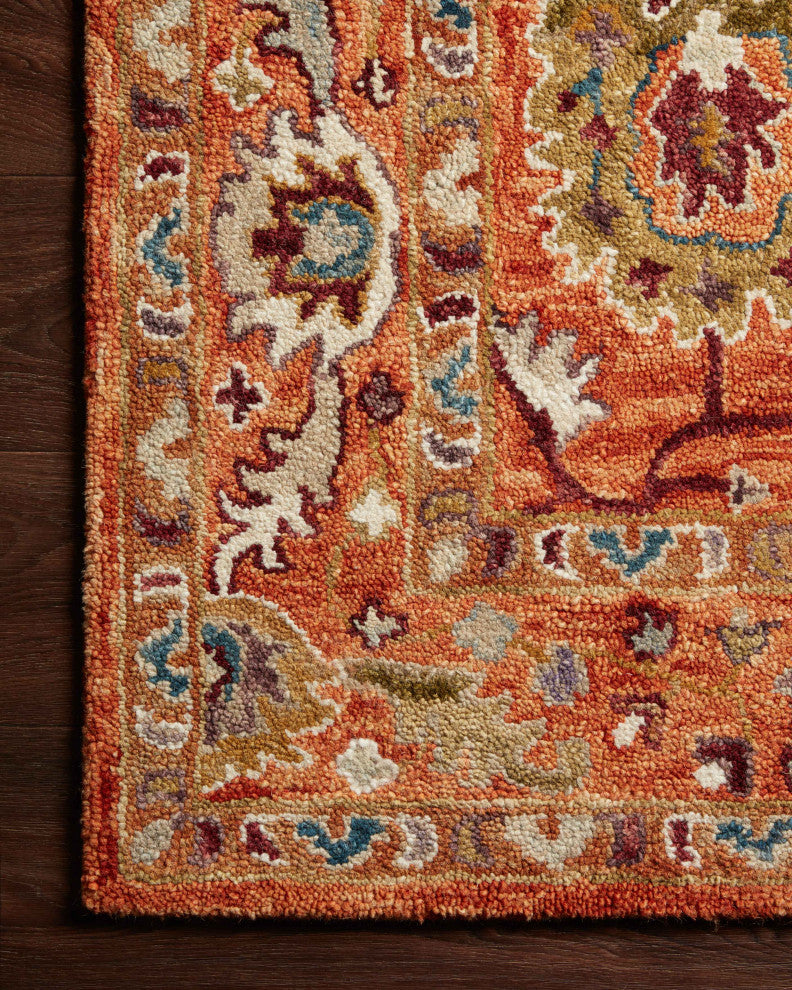 Loloi Padma Orange / Multi 2'-0" x 5'-0" Area Rug