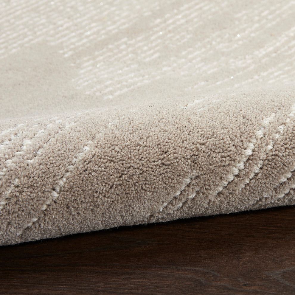 Michael Amini Ma30 Star 4' x 6' Taupe/Ivory Modern Indoor Area Rug