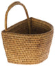 La Jolla Handwoven Rattan Wall Basket, Honey-Brown