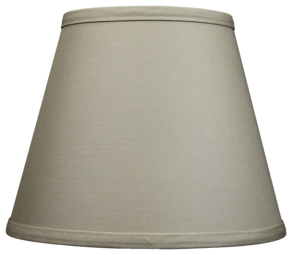 Fenchel Shades 6"x10"x8" Spider Attachment Empire Lamp Shade, Linen Stone