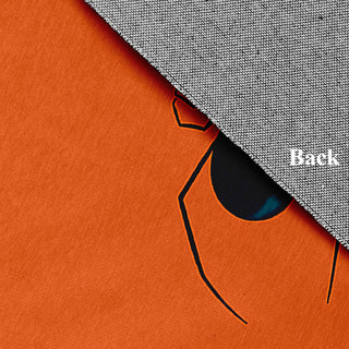 Eeek! Halloween Design Chenille Area Rug, Orange, 2'x3'