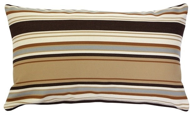 Pillow Decor, Outdura Tradewinds Driftwood Throw Pillow, 12"x20"