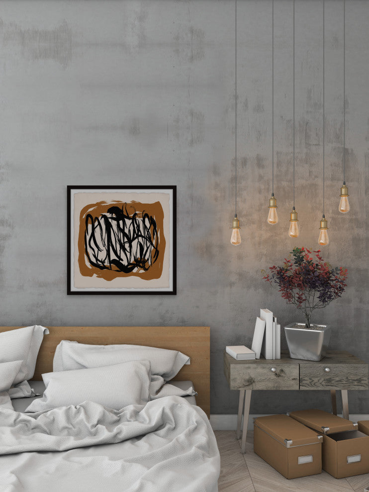 "Lonely Dimension" Framed Painting Print, 12x12
