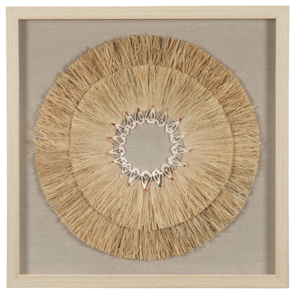 HUJI Weed & Papier-mÃ¢chÃ© Shadow Box Wall DÃ©cor, Huji Weed & Sea Shell Shadow Box