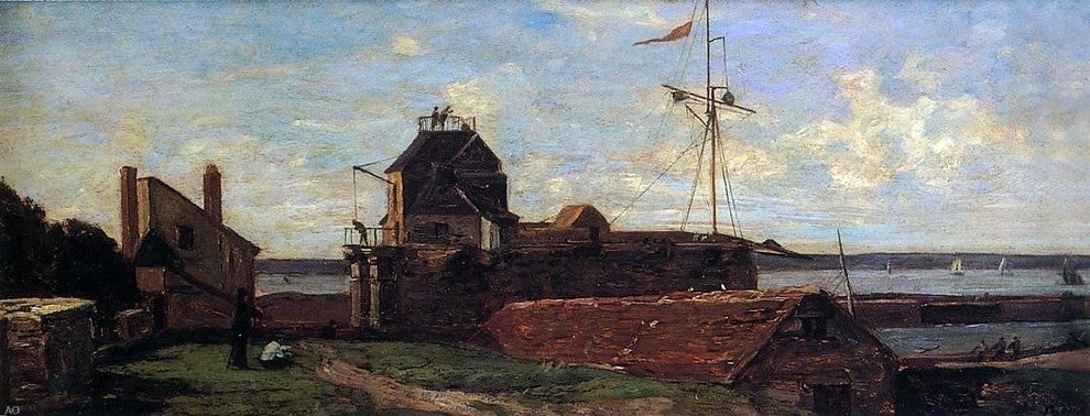 Eugene-Louis Boudin Le Havre  the Frencois I Tower Wrapped Canvas