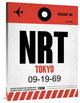 "NRT Tokyo Luggage Tag 1" Fine Art Print