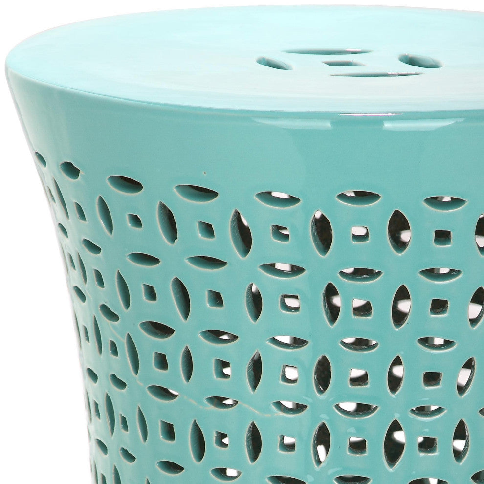Safavieh Camilla Garden Stool, Aqua