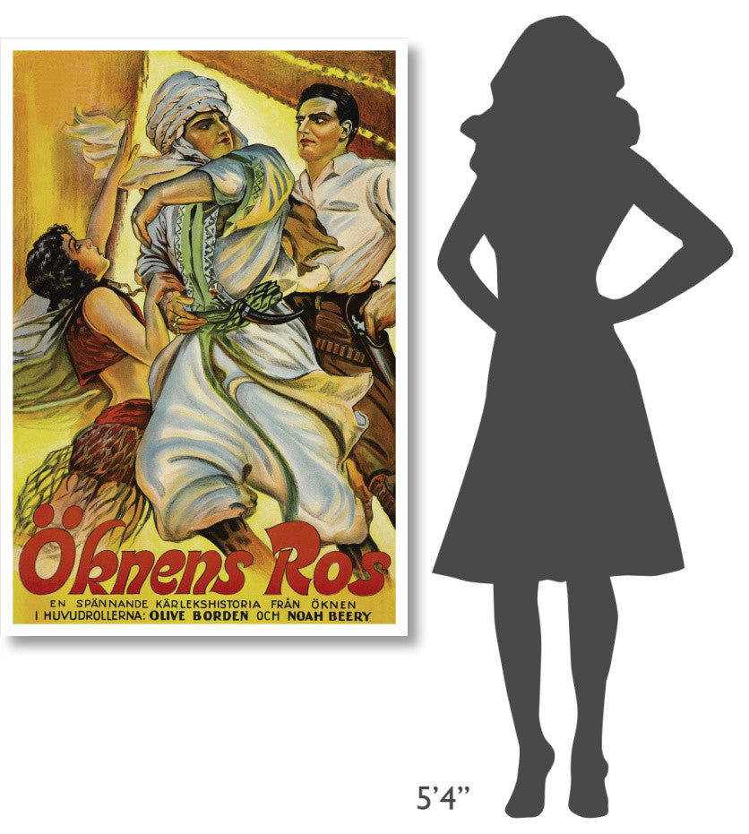 "Vintage Film Posters: Love in the Desert "Okens Ros" Print, 34"x50"