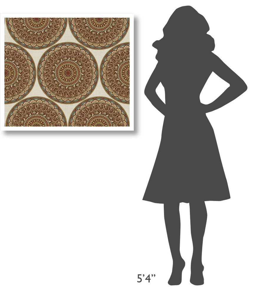 "Mandala Road Pattern I" Digital Paper Print by Daphne Brissonnet, 32"x28"