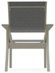 Leeward Sling Stackable Outdoor Dining Chair, Anchor/Storm