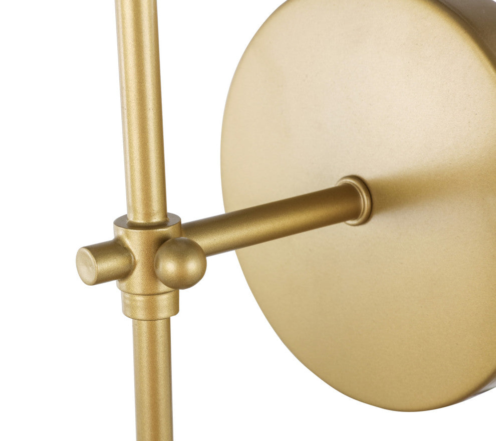 Elegant Lighting LD6004W5 Mel 16" Tall Bathroom Sconce - Brass