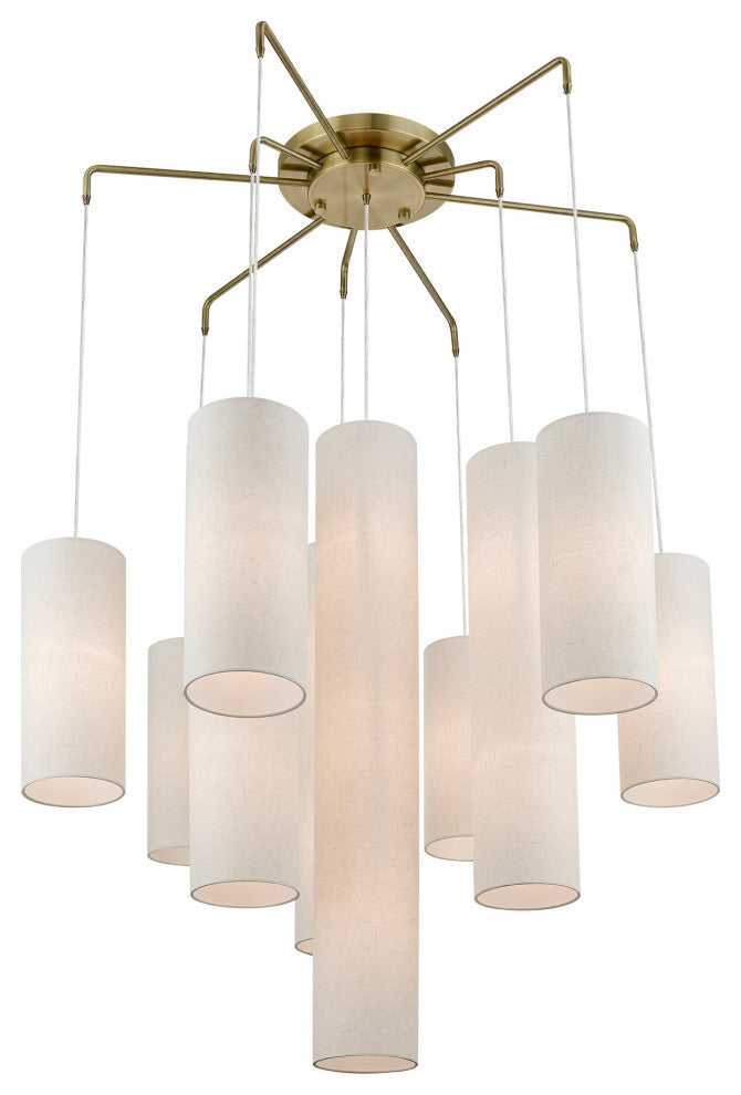 Strathmore 15 Light Antique Brass Foyer Chandelier