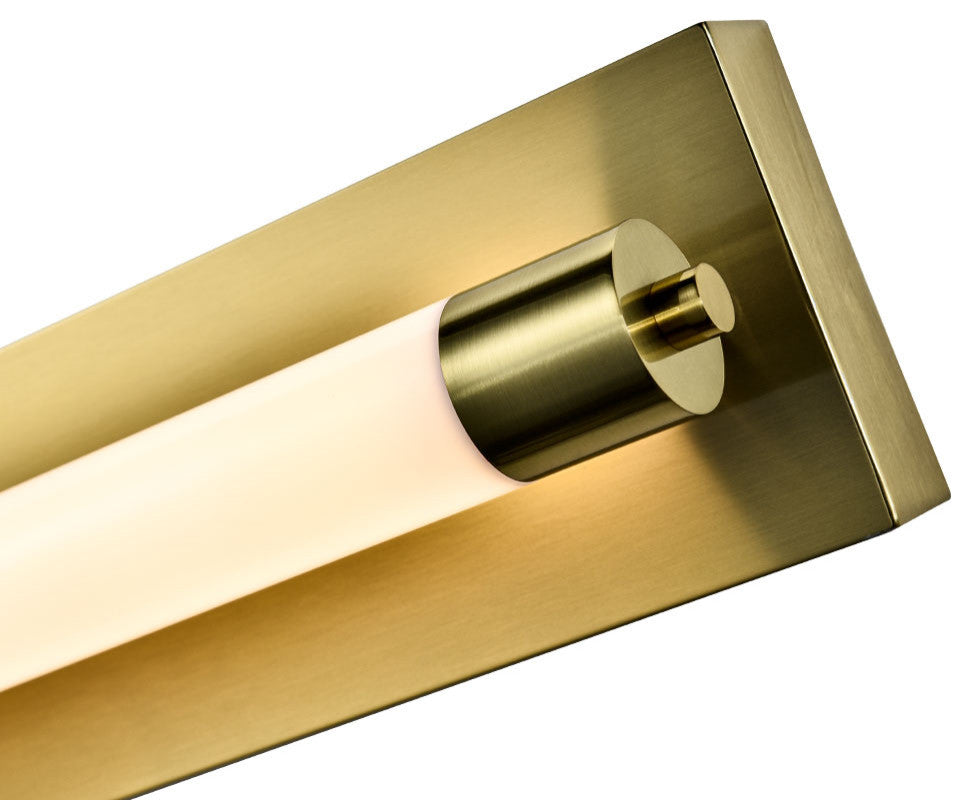 Procyon 24" ETL Certified Integrated LED Bathroom Light Fixture, Antique Brass