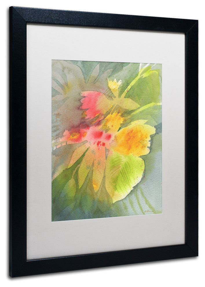 Sheila Golden ''Through Darkness Brightly'' Matted Art, Black Frame, White, 20x16