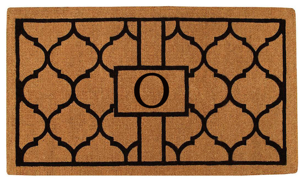Pantera Monogram Doormat, Extra-Thick 18"x30", Letter O