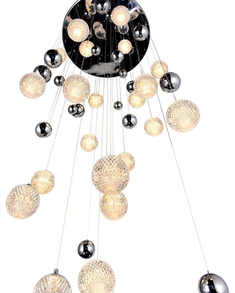CWI Lighting 1679P32-23-601 Siena 23 Light Chrome Chandelier