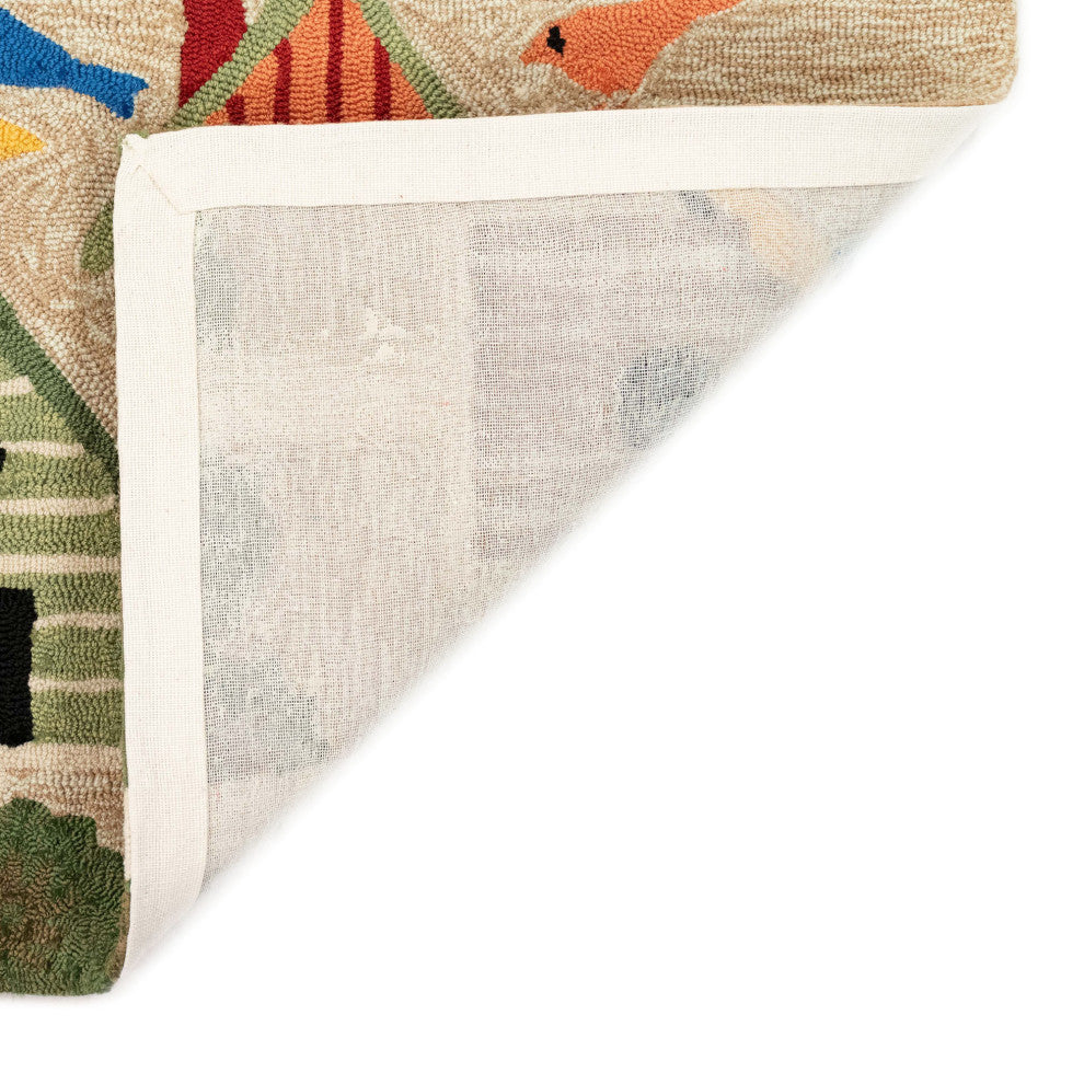 Frontporch Birdhouses Mat, Neutral, 1'8"x2' 6"
