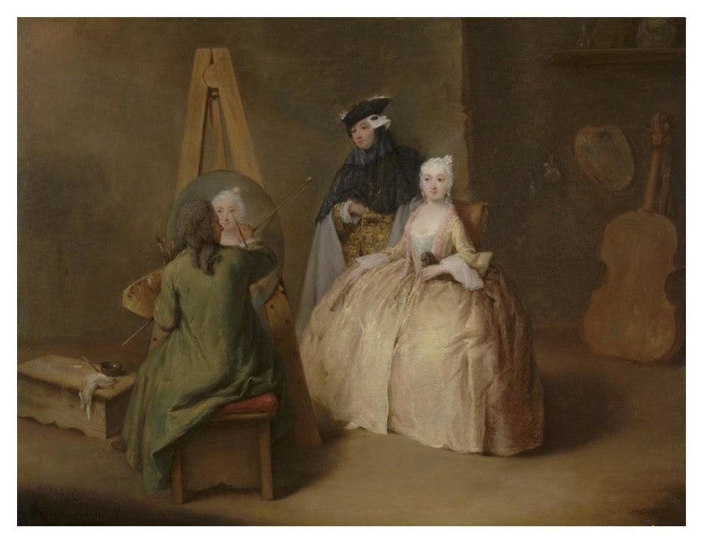 "The Painter in His Studio" Digital Paper Print by Pietro Longhi, 18"x14"