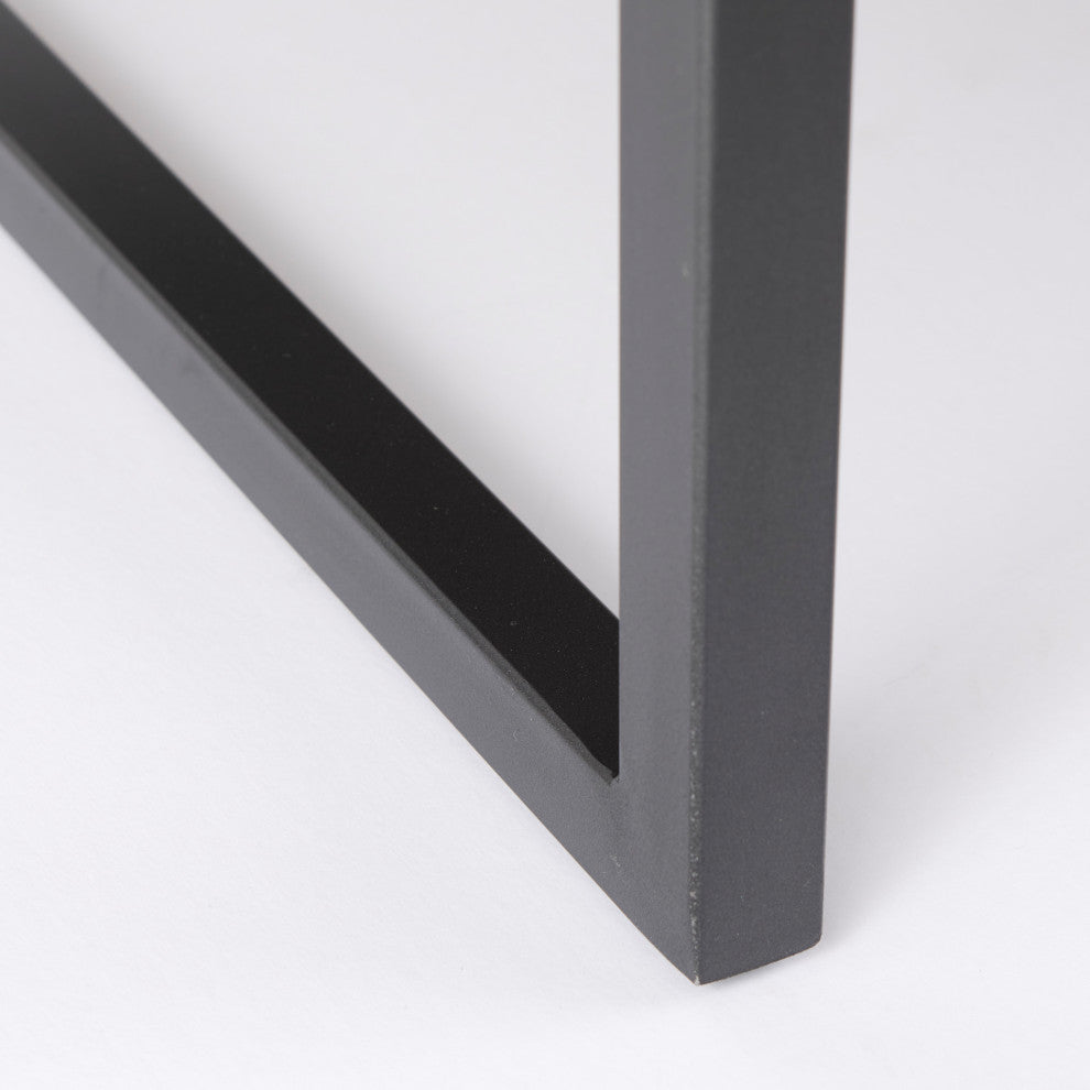 Armelle Genuine Leather With Solid Iron Frame Accent Chair