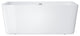 67 in. Acrylic Rectangular Flatbottom Freestanding Soaking Bathtub in White