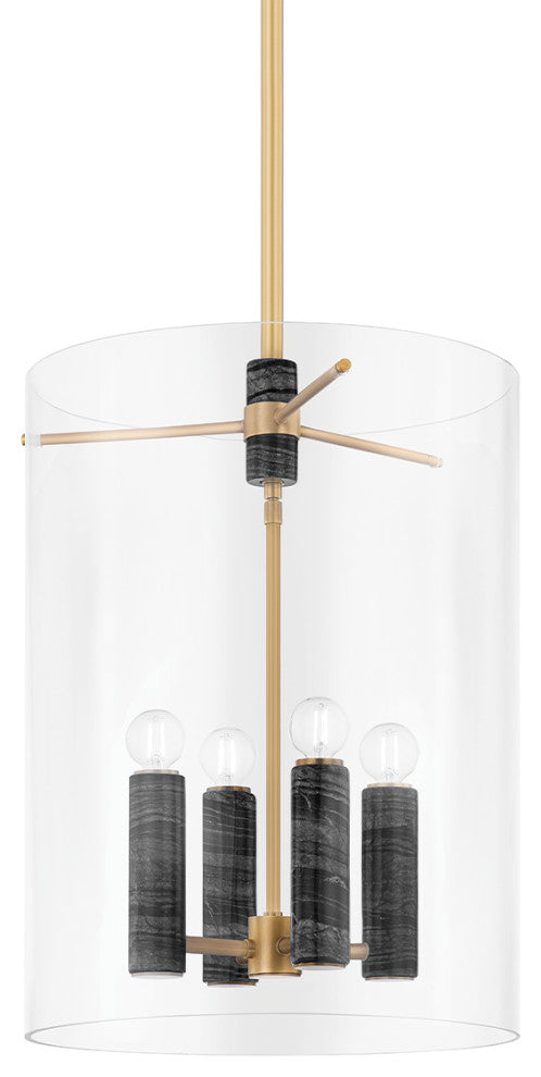 Adonis 4 Light Lantern, Brass