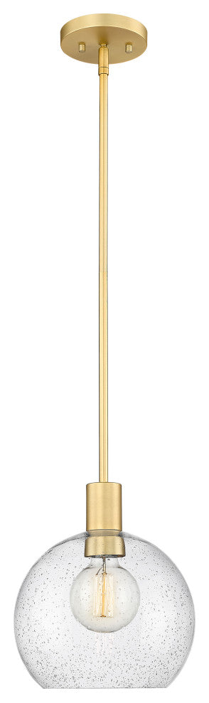 Zlite 7501P10-OBR 1-Light Pendant, Clear Seedy