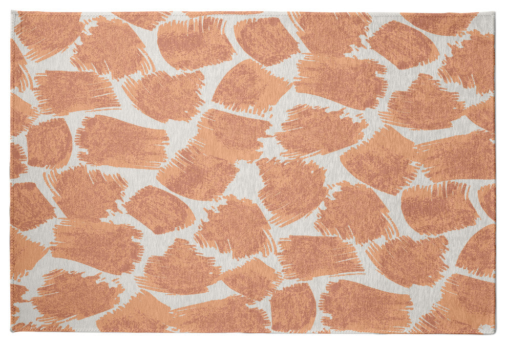 Giraffe Journey Rug, Orange, 4'x6'