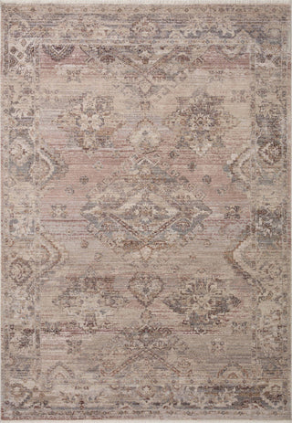 Loloi Lyra Blush / Dove 18" x 18" Sample Rug