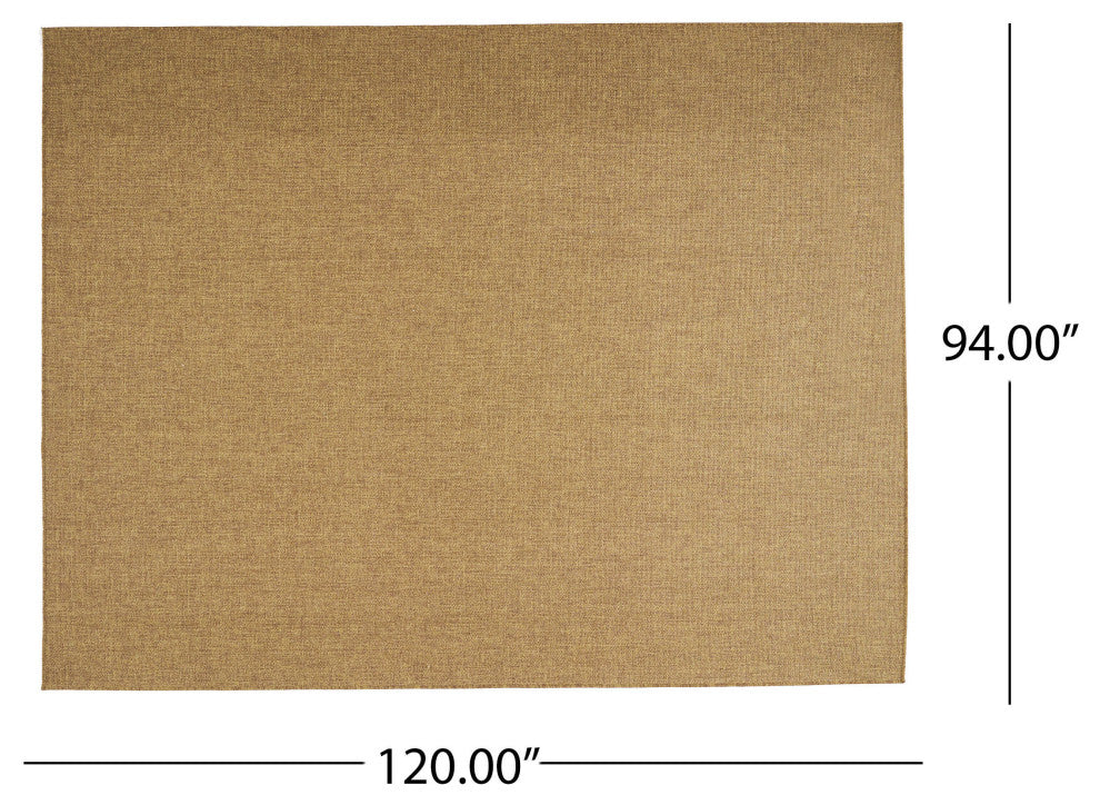 Currie Indoor/Outdoor Area Rug, Natural, 120 W X 94 D X 0.16 H