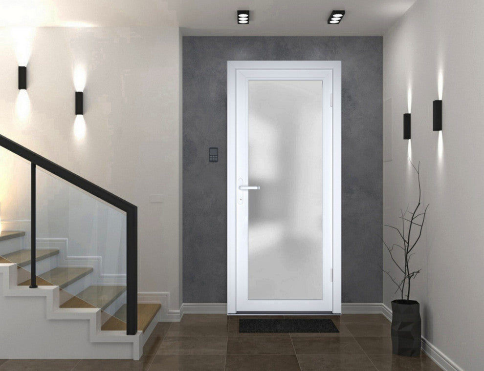 Exterior Prehungdoor Manux 8102 White Silk
