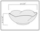 Fine Fixtures White Vitreous China Round Flower Vessel Sink