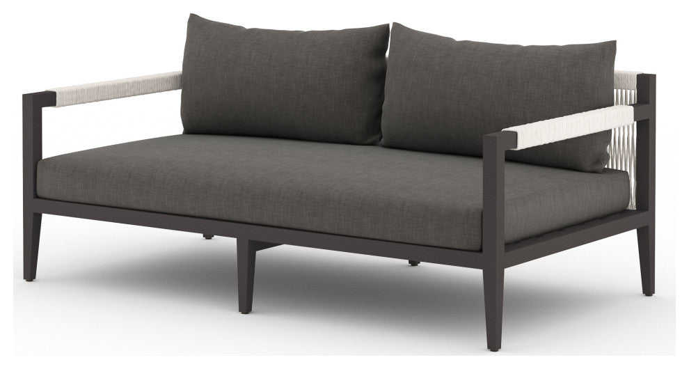 Sherwood Outdoor Sofa-63"-Bronze/Char