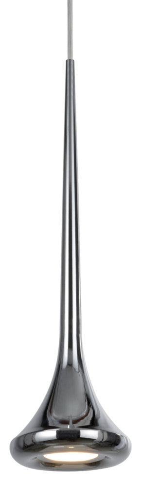 61035 Adjustable LED 3-Light Hanging Pendant Ceiling Light, Chrome