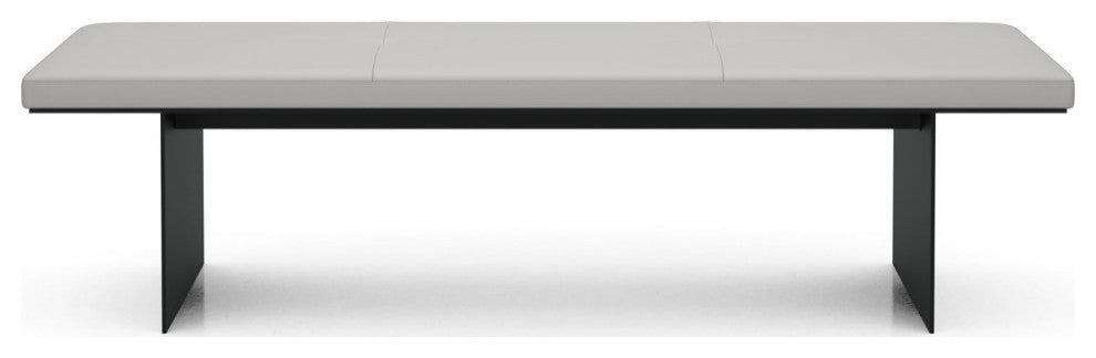 Chambers Bench, Pearl Gray Leather